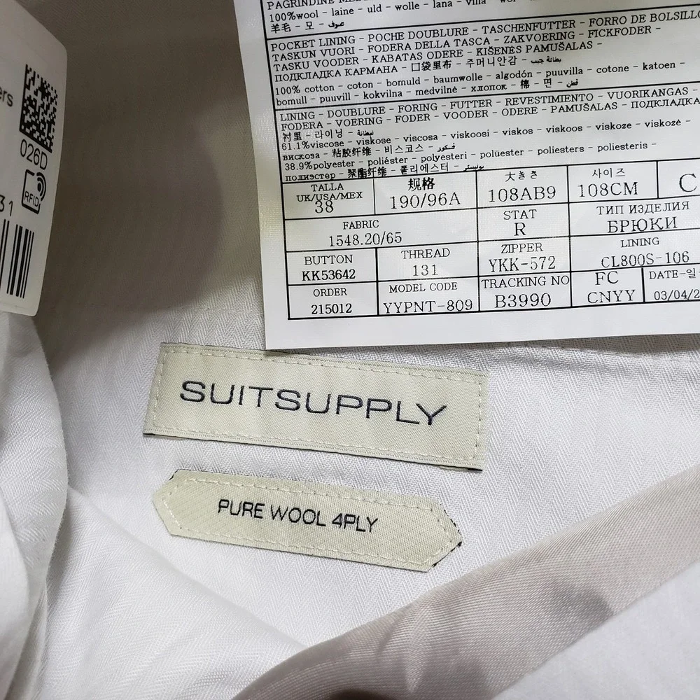 Suitsupply new pants